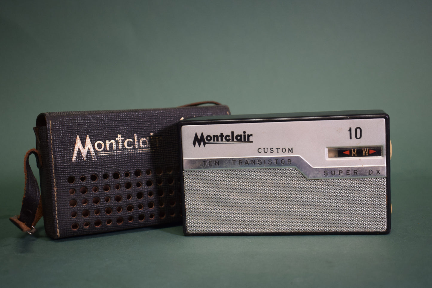 Montclair Transistor Radio with Leather Case