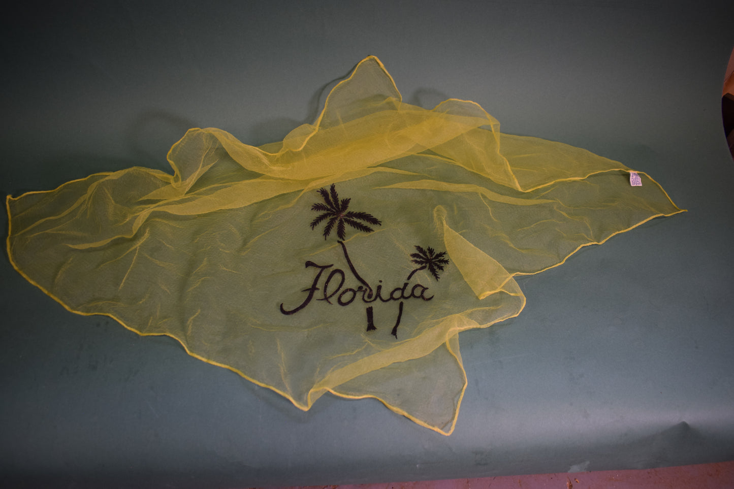Vintage Florida souvenir scarf
