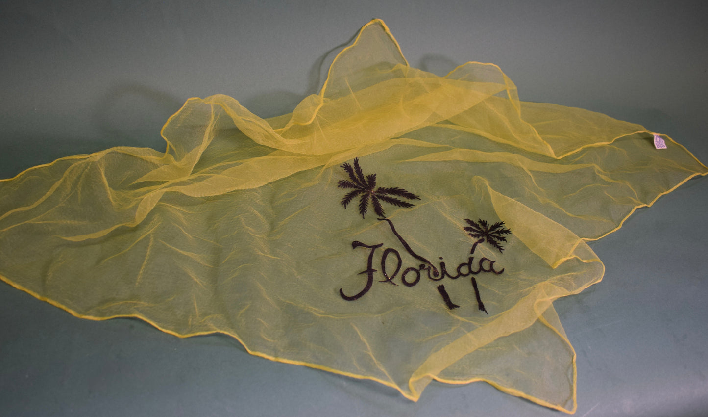 Vintage Florida souvenir scarf