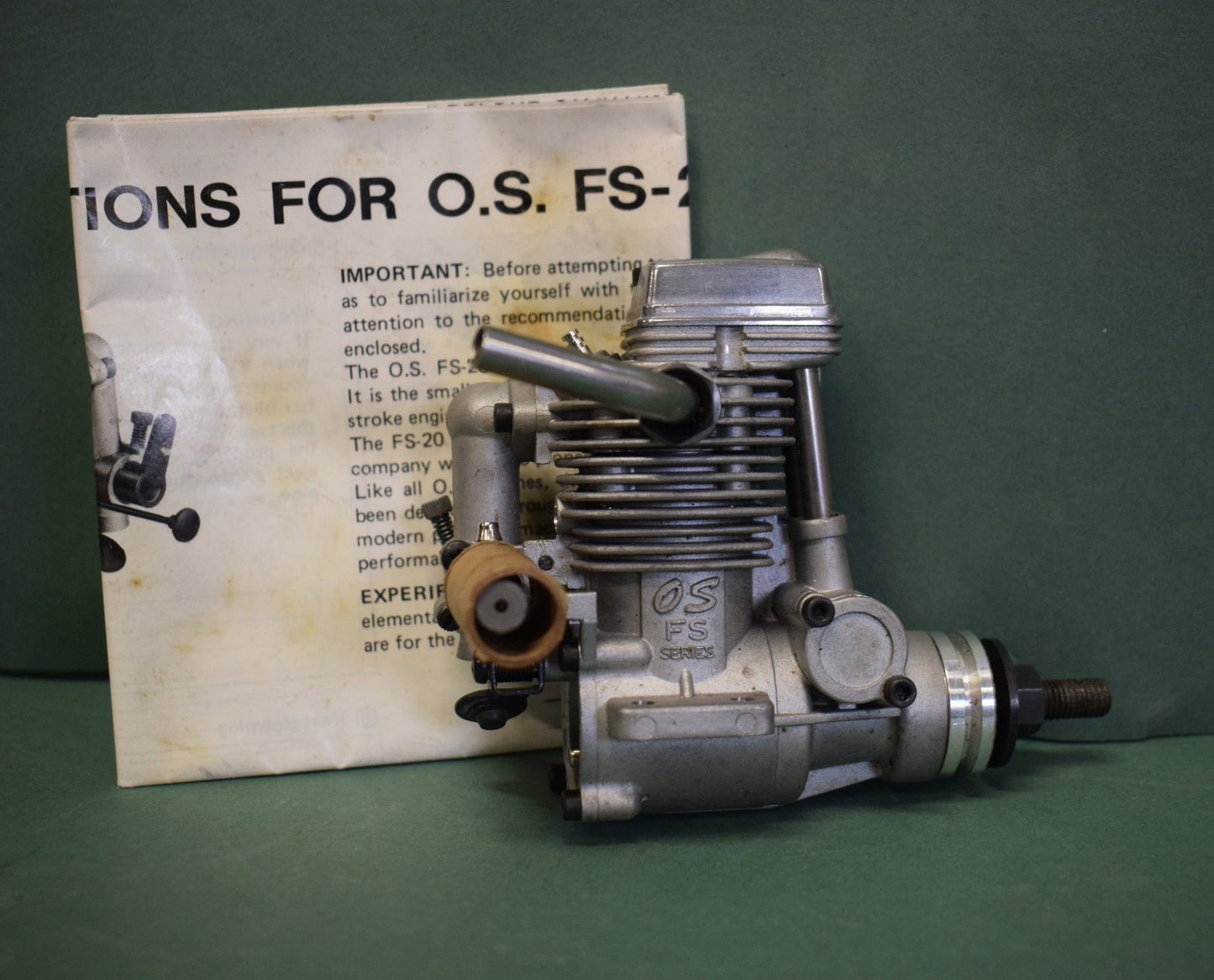 O.S. FS-20 Model Airplane Engine