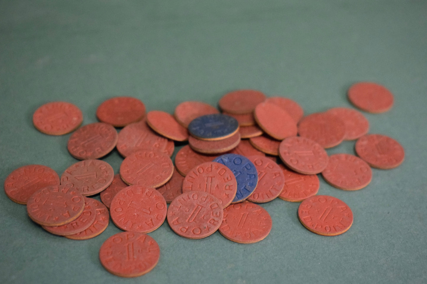 World War 2 Ration Tokens, lot of 42
