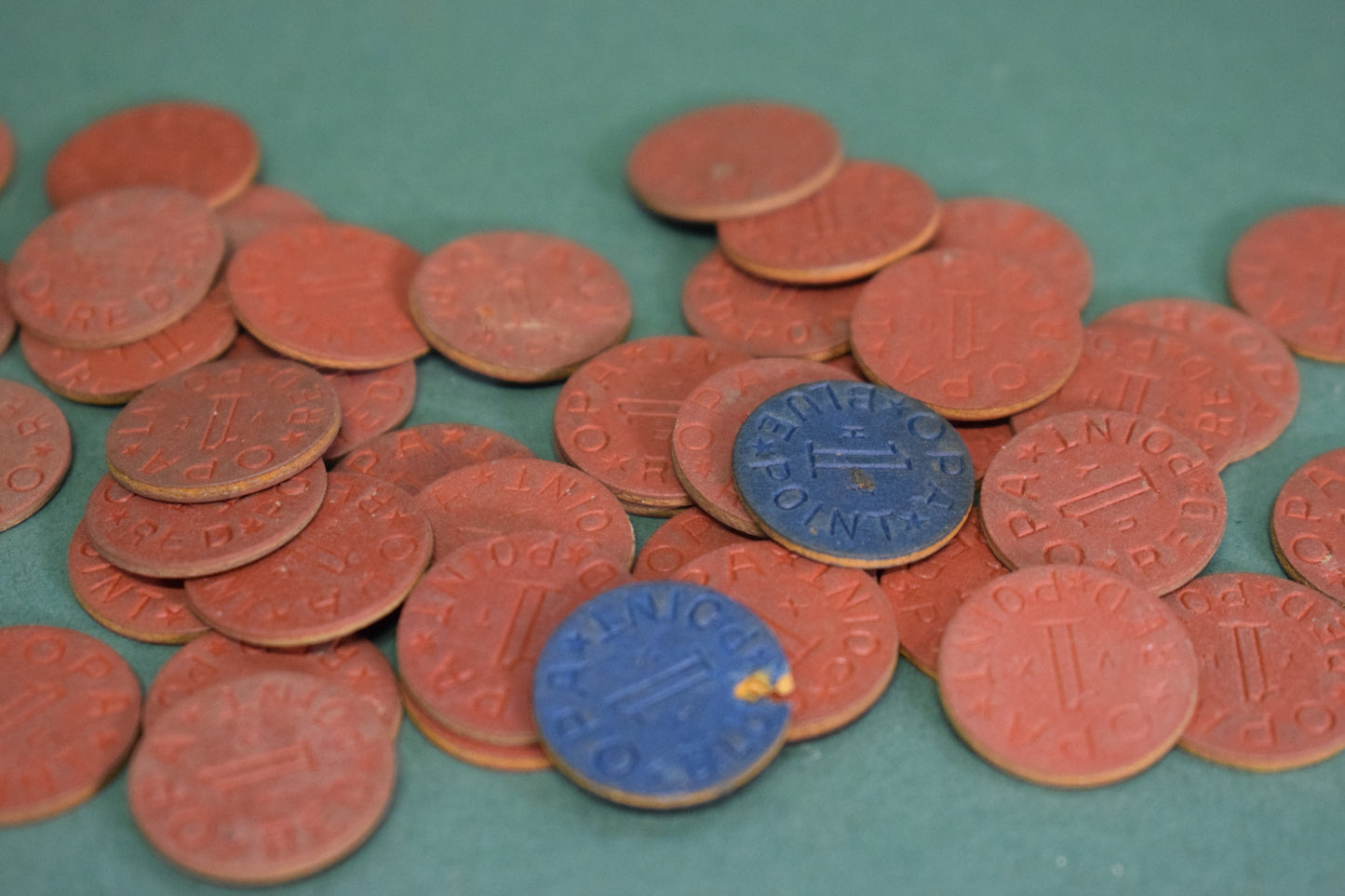 World War 2 Ration Tokens, lot of 42
