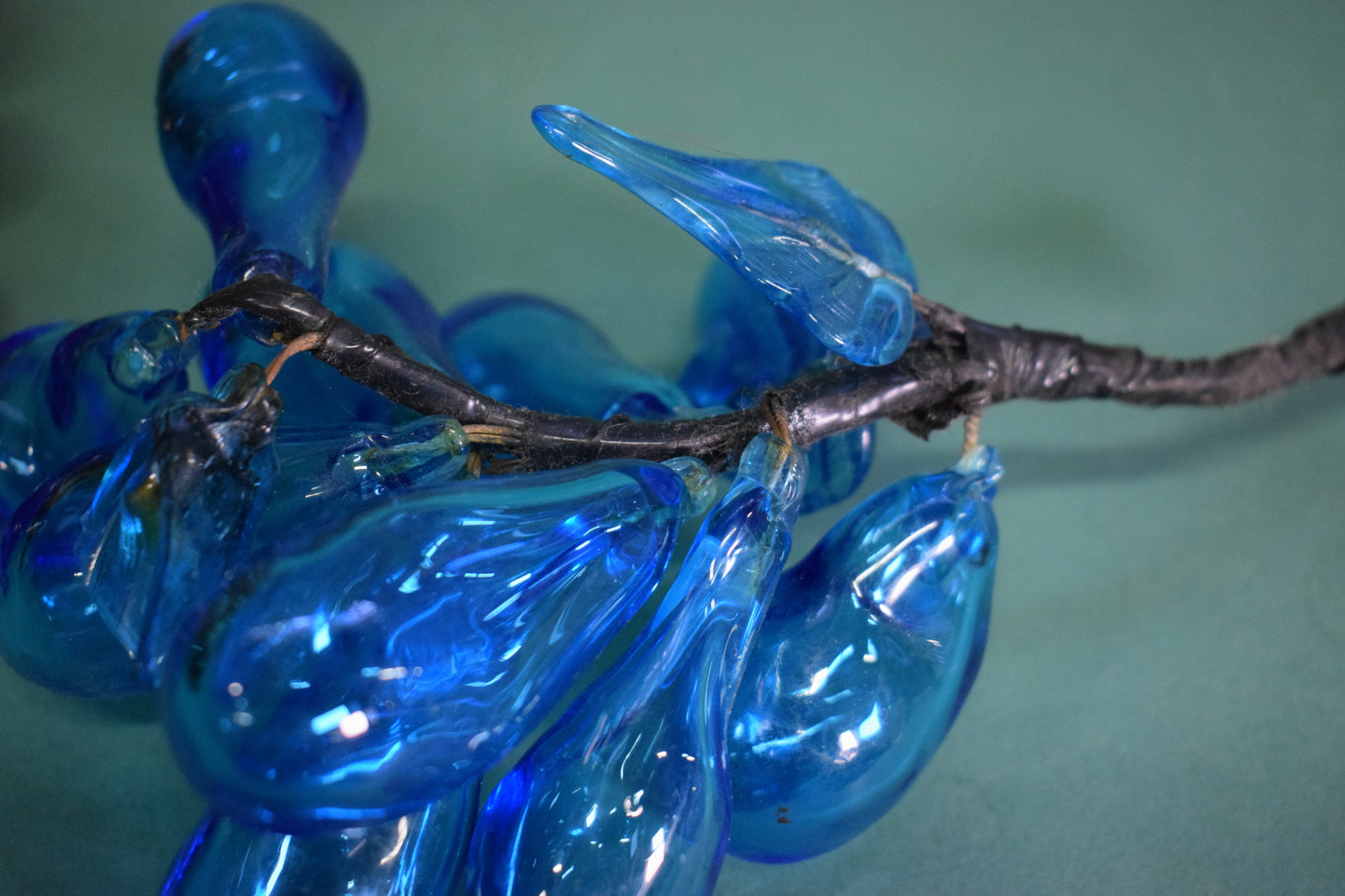 MCM glass grapes, set of three