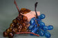 MCM glass grapes, set of three