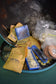 Various Woodwind Instrument Repair Implements in Vintage Tin