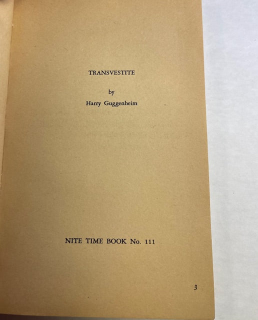 Transvestite Nite Time Book No. 111 Harry Guggenheim 1964 Frimac Publications