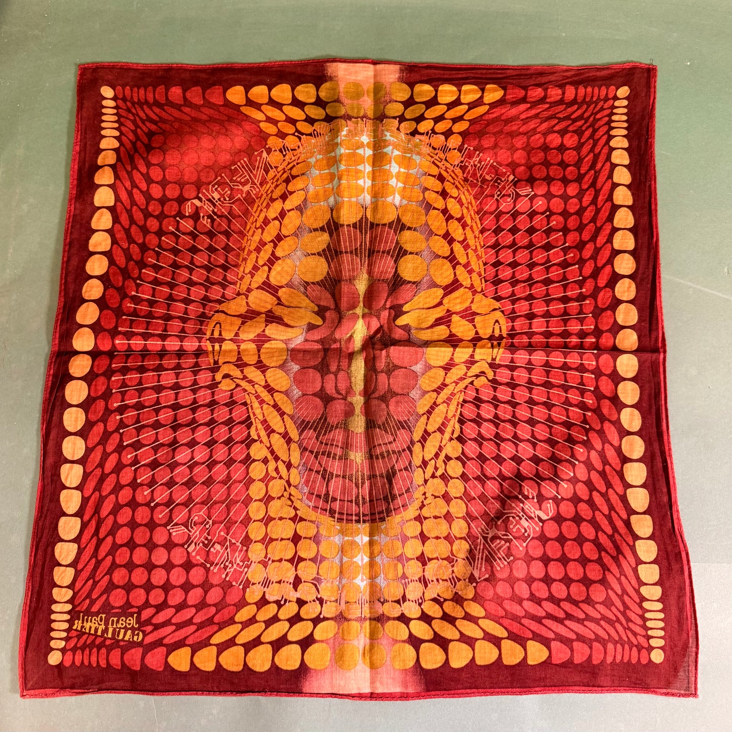 Jean Paul Gaultier Cyber Dots Handkerchief, Mini Scarf