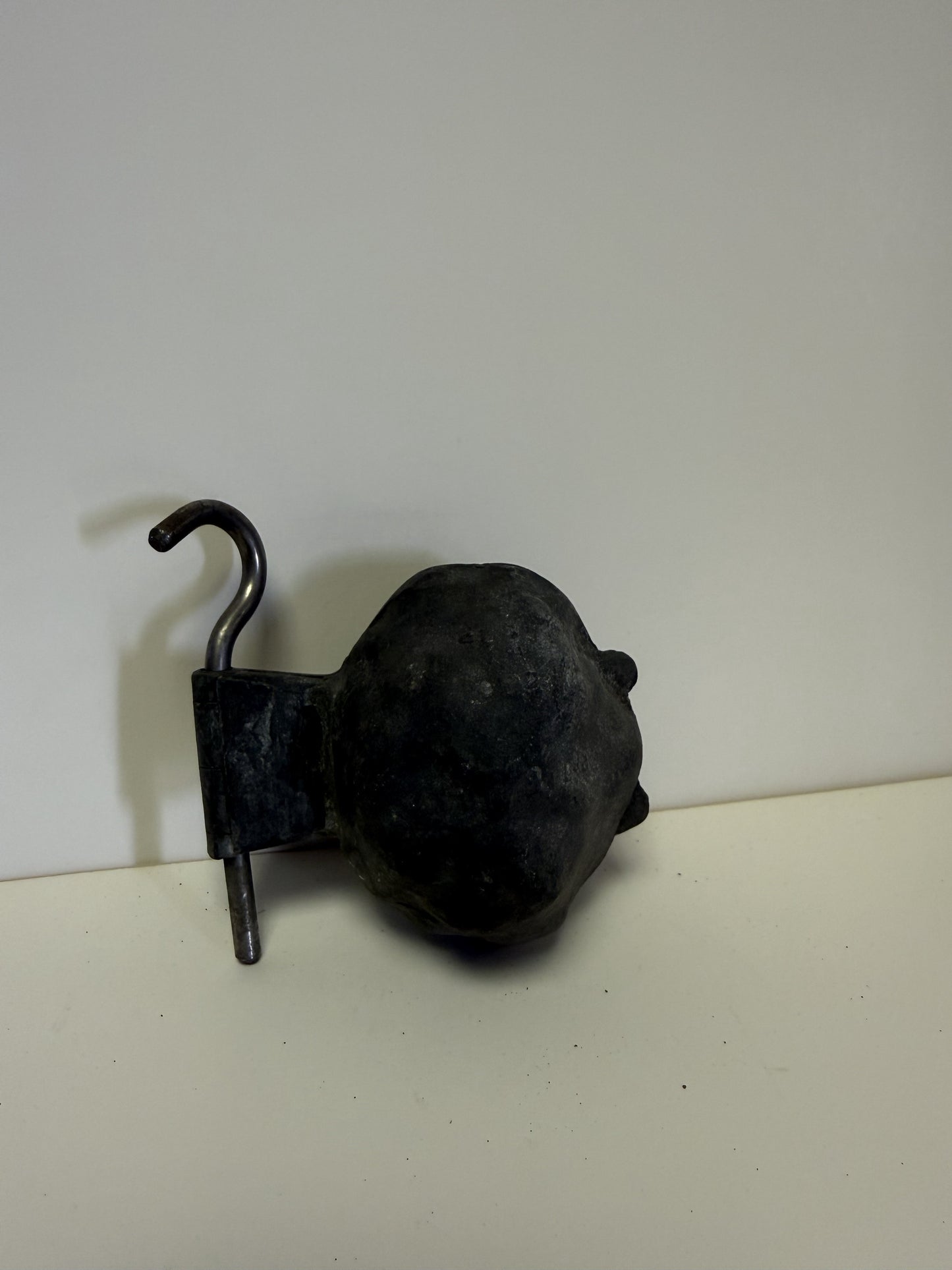 Antique Pewter Ice Cream Mold (Walnut)