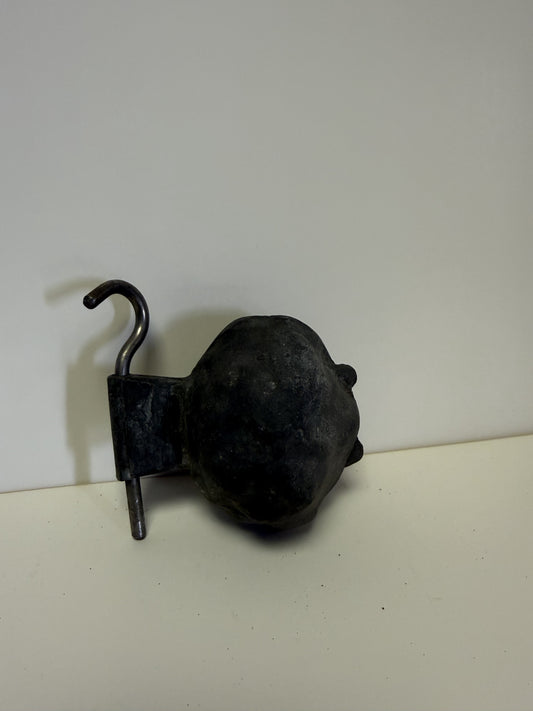 Antique Pewter Ice Cream Mold (Walnut)