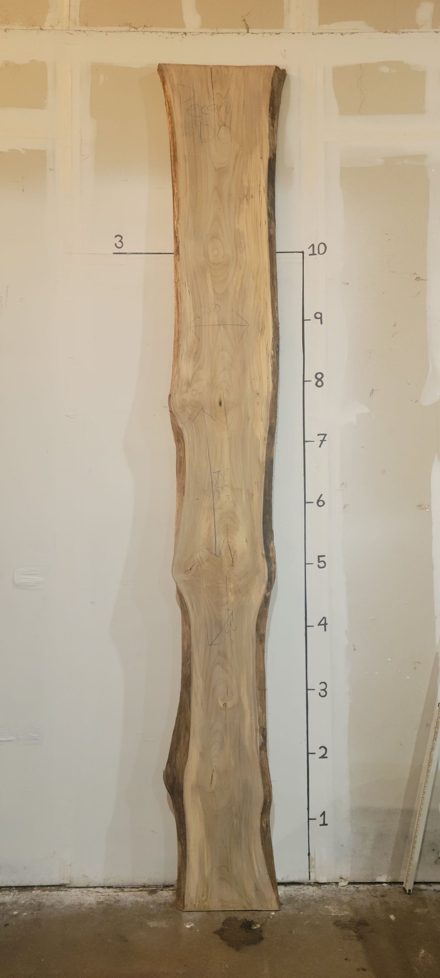 Pecan Live Edge Slab