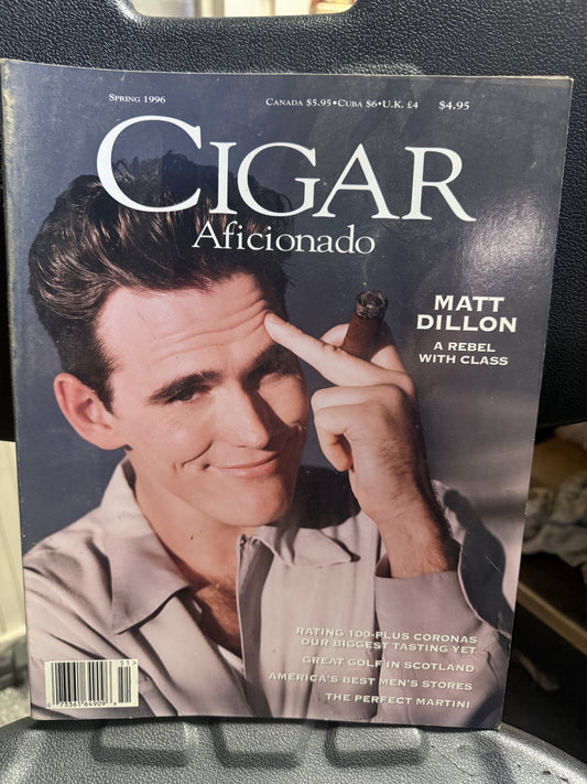 Cigar Aficionado Matt Dillon Magazine