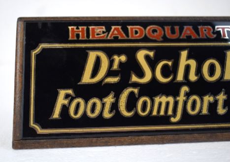Rare Vintage 1930's Dr. Scholl's Foot Comfort Service Store Display Sign