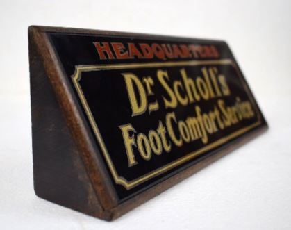 Rare Vintage 1930's Dr. Scholl's Foot Comfort Service Store Display Sign