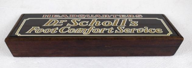 Rare Vintage 1930's Dr. Scholl's Foot Comfort Service Store Display Sign
