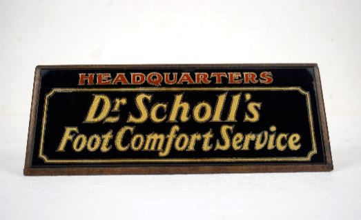Rare Vintage 1930's Dr. Scholl's Foot Comfort Service Store Display Sign