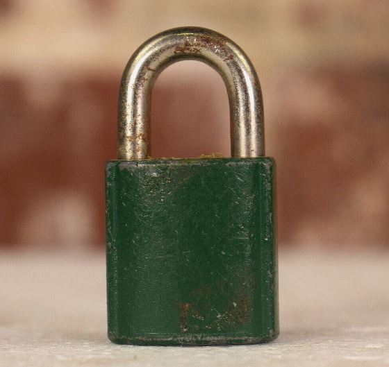 Vintage Collectible ILCO Padlock Illinois Lock Co. - No Key