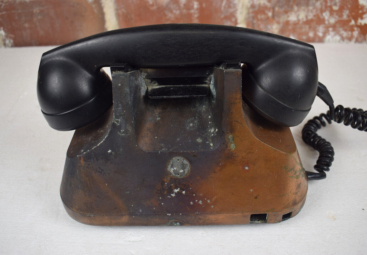 Rare Antique Ericsson Copper Bakelite Phone Made in Sweden