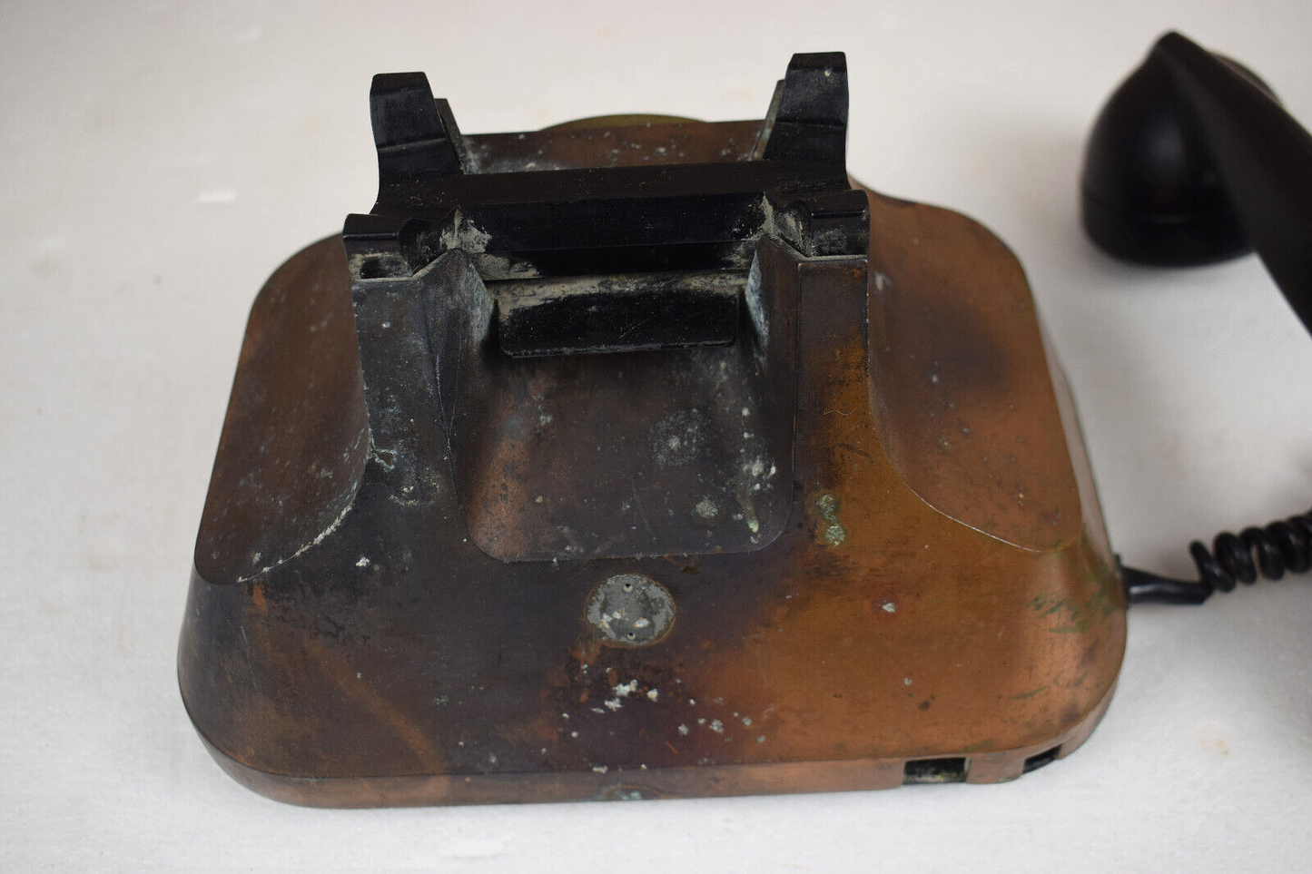 Rare Antique Ericsson Copper Bakelite Phone Made in Sweden