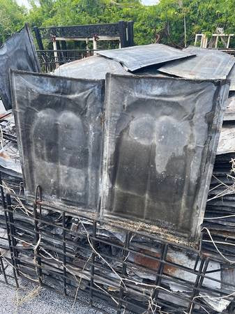 Vintage Pressed Tin Roof Shingles 13" x 20"